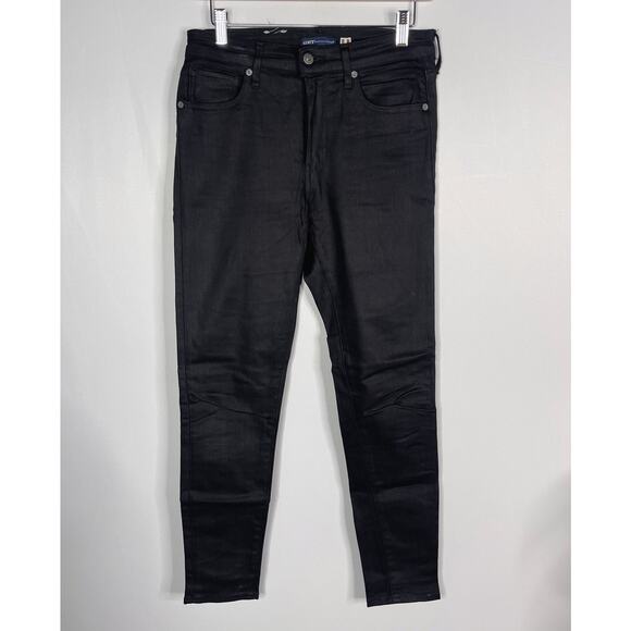 Levis Womens Size 27 x 30 Black 721 High Rise Skinny Jeans Cotton Stretch Denim - Picture 2 of 12